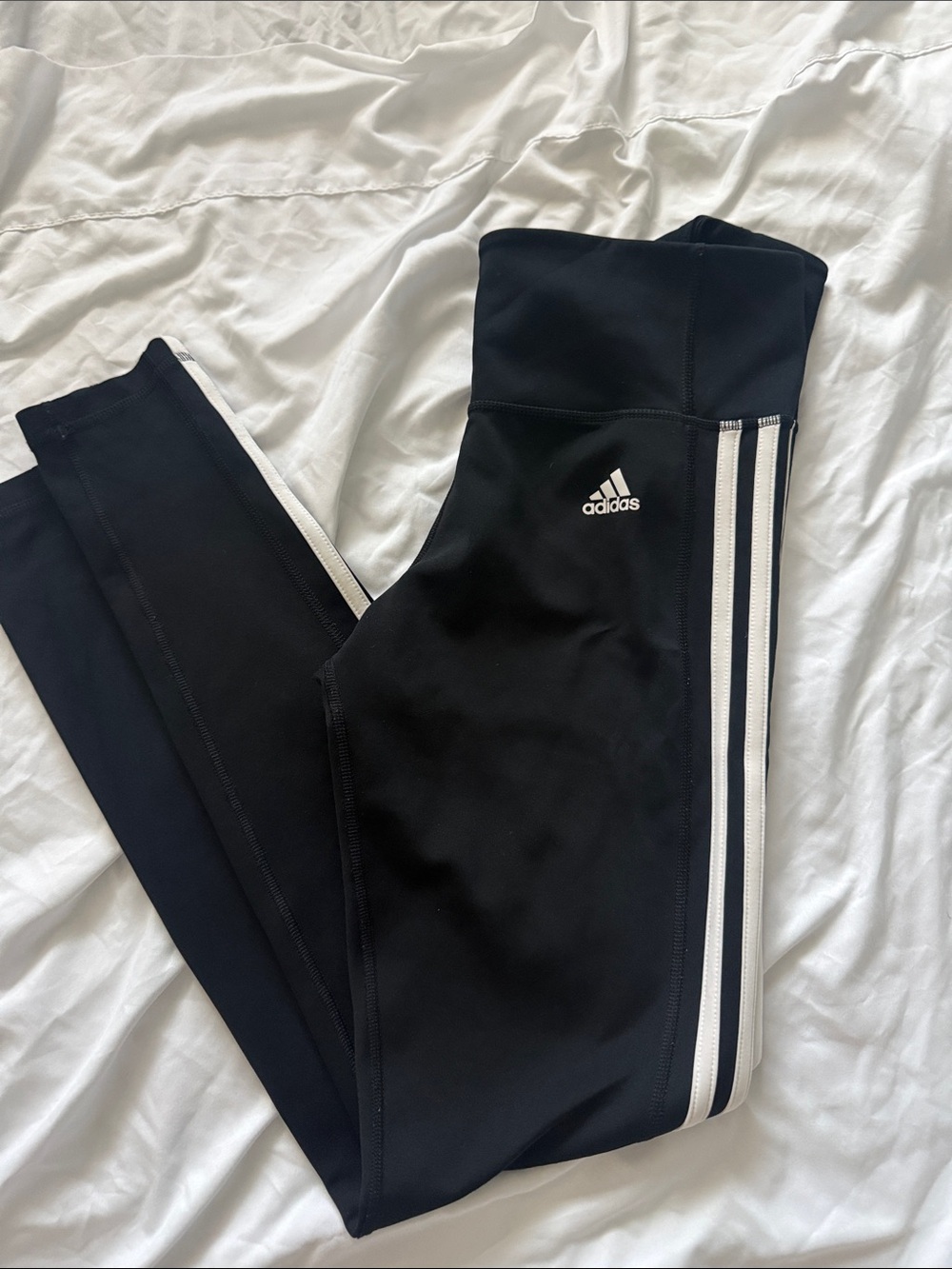 adidas Women's Black 3-Stripe Performance Leggings